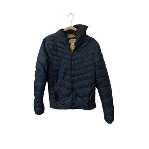 Champion Blue Hooded Coat Womens S Lightweight Insulated Polyester Shell